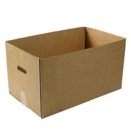 AMERCAREROYAL 0443 Corrugated Carry Out Box With Handle Kraft 22x13x12 1/2, PK25 CHTB221312